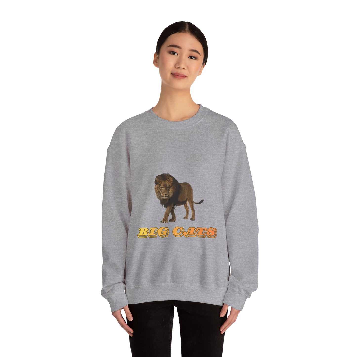 Unisex Lion Big Cats Crewneck Sweatshirt