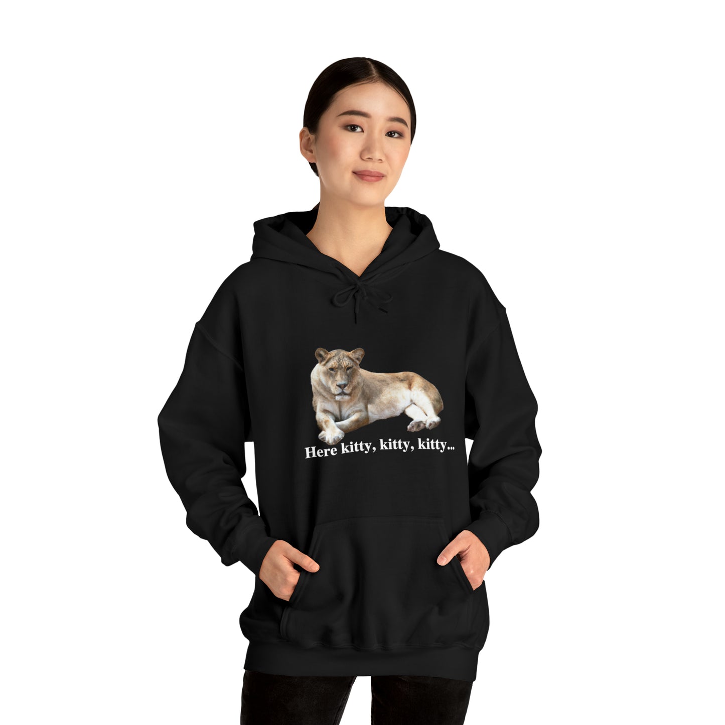 Unisex Lioness Big Cats Hooded Sweatshirt