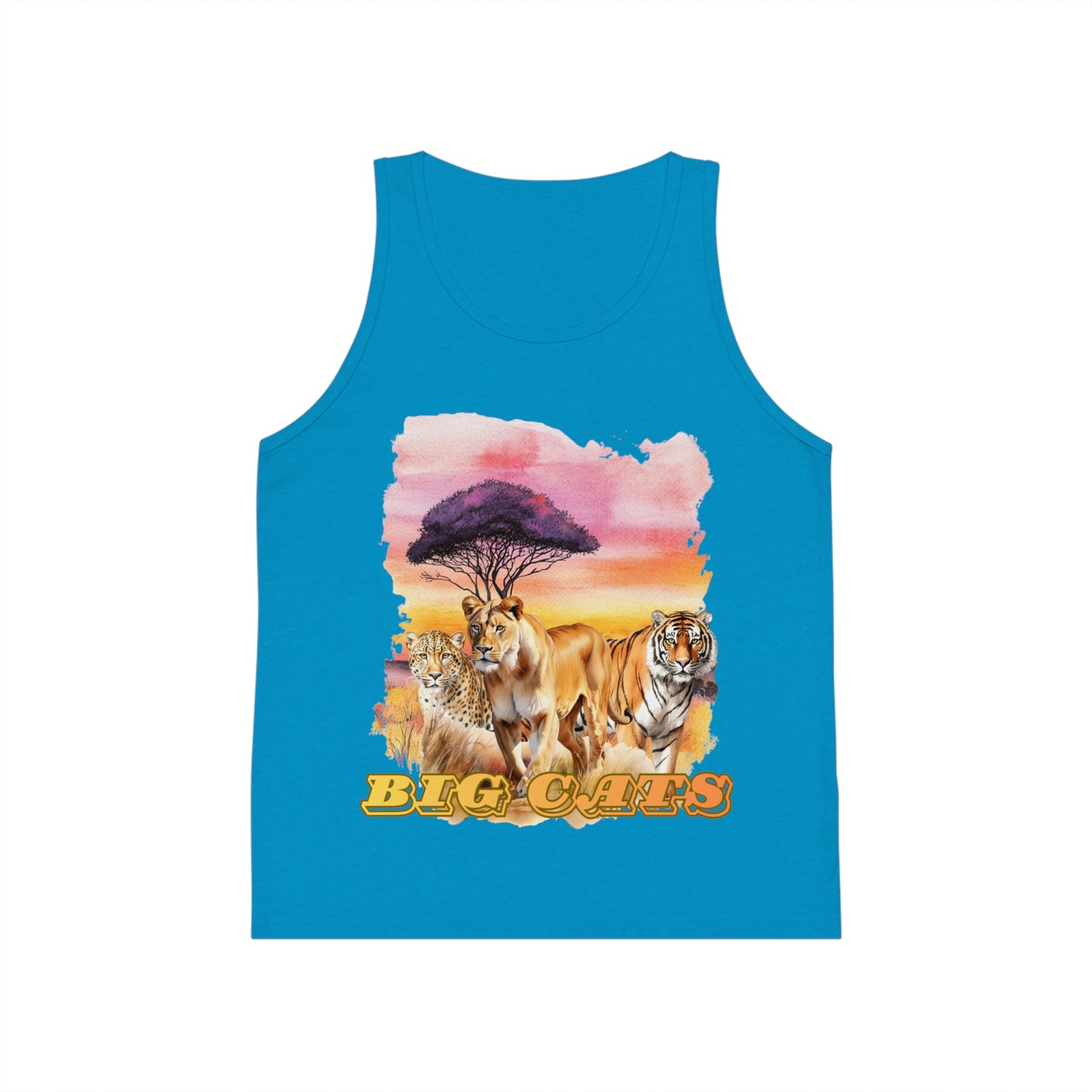 Girl's Trio Big Cats Tank Top