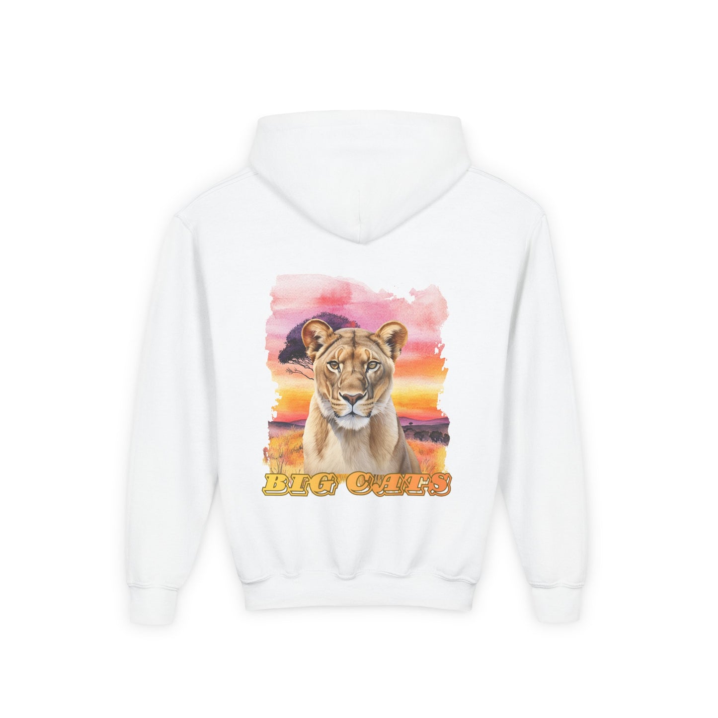 Girls Big Cats Lioness Hooded Sweatshirt