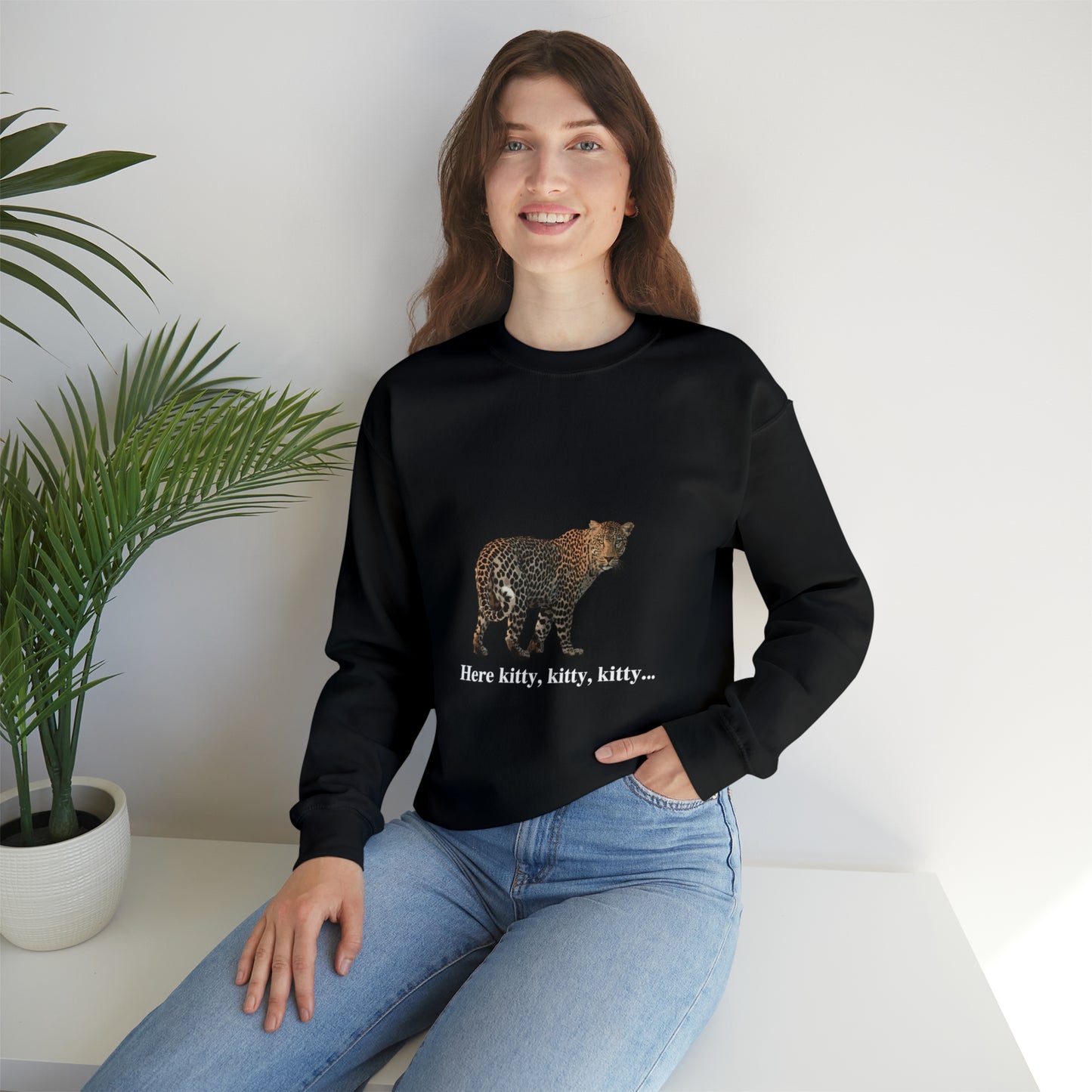 Unisex Leopard Big Cats Crewneck Sweatshirt