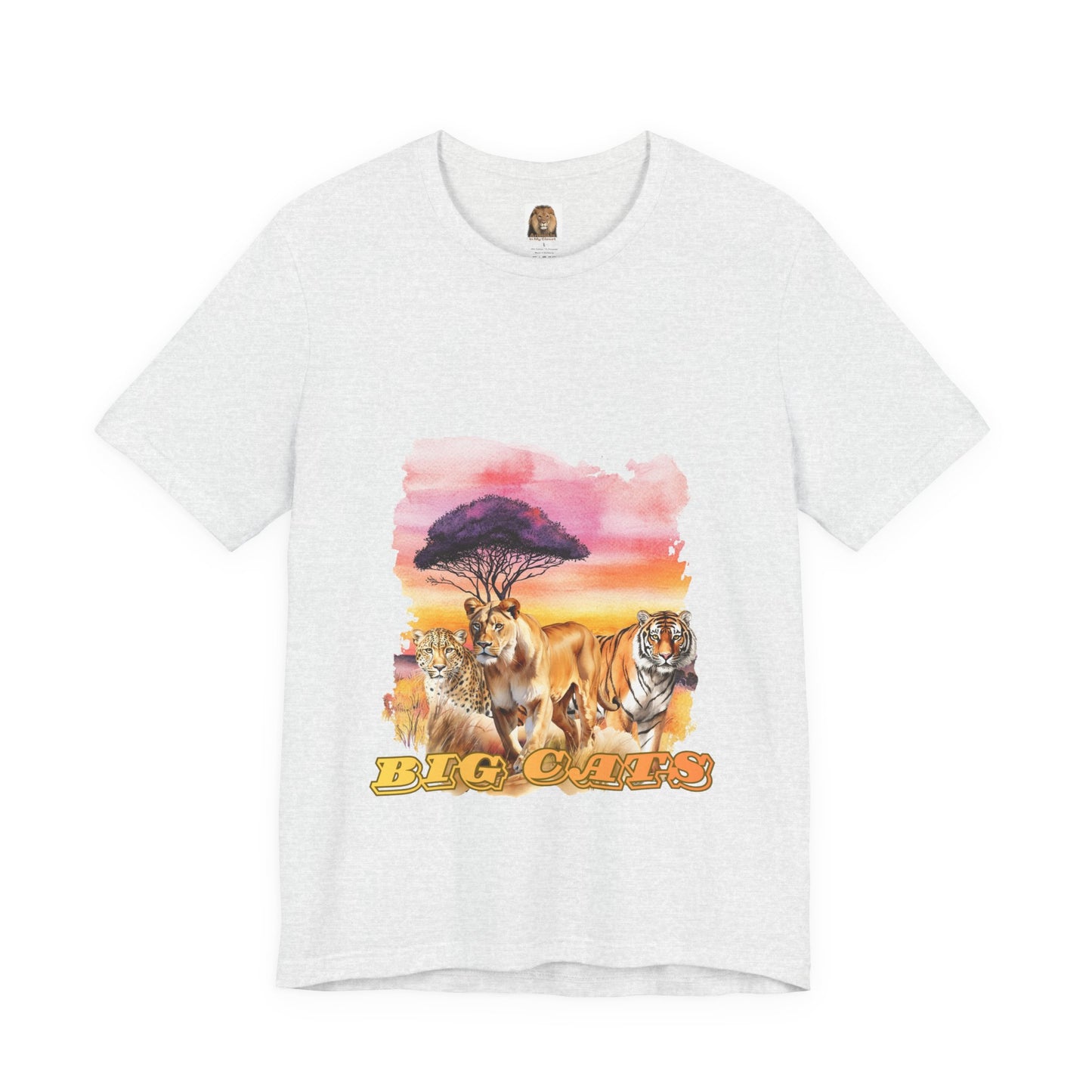 Women's Big Cats Trio T-Shirt - Cheetah, Lioness, and Tiger
