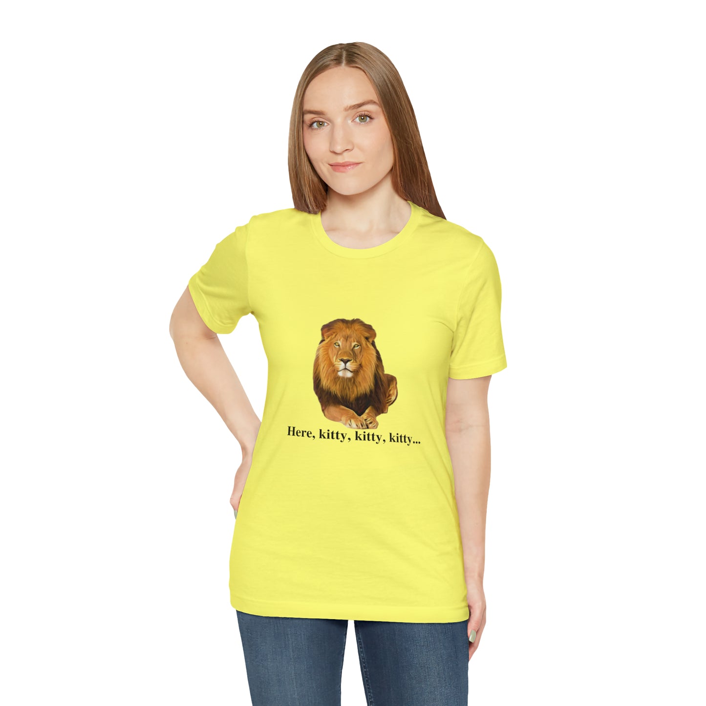 Unisex Lion Big Cats Short Sleeve Tee