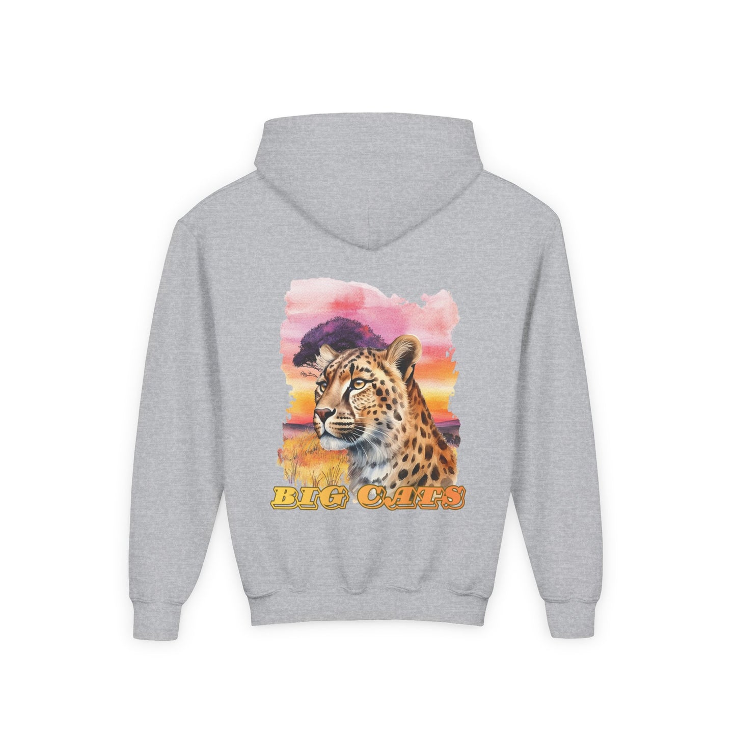Girl's Big Cats Cheetah Hooded Sweatshirt