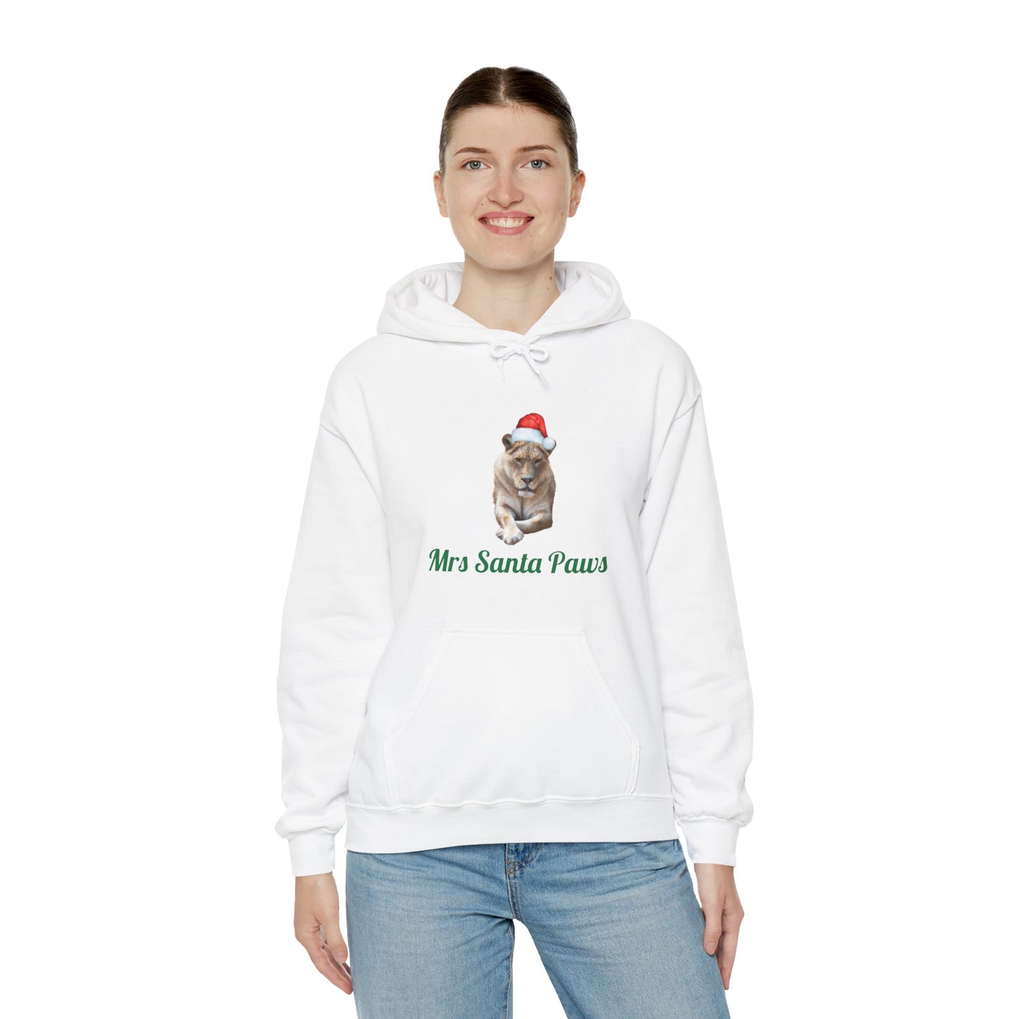 Womens' Mrs. Santa Paws Hooded Sweatshirt