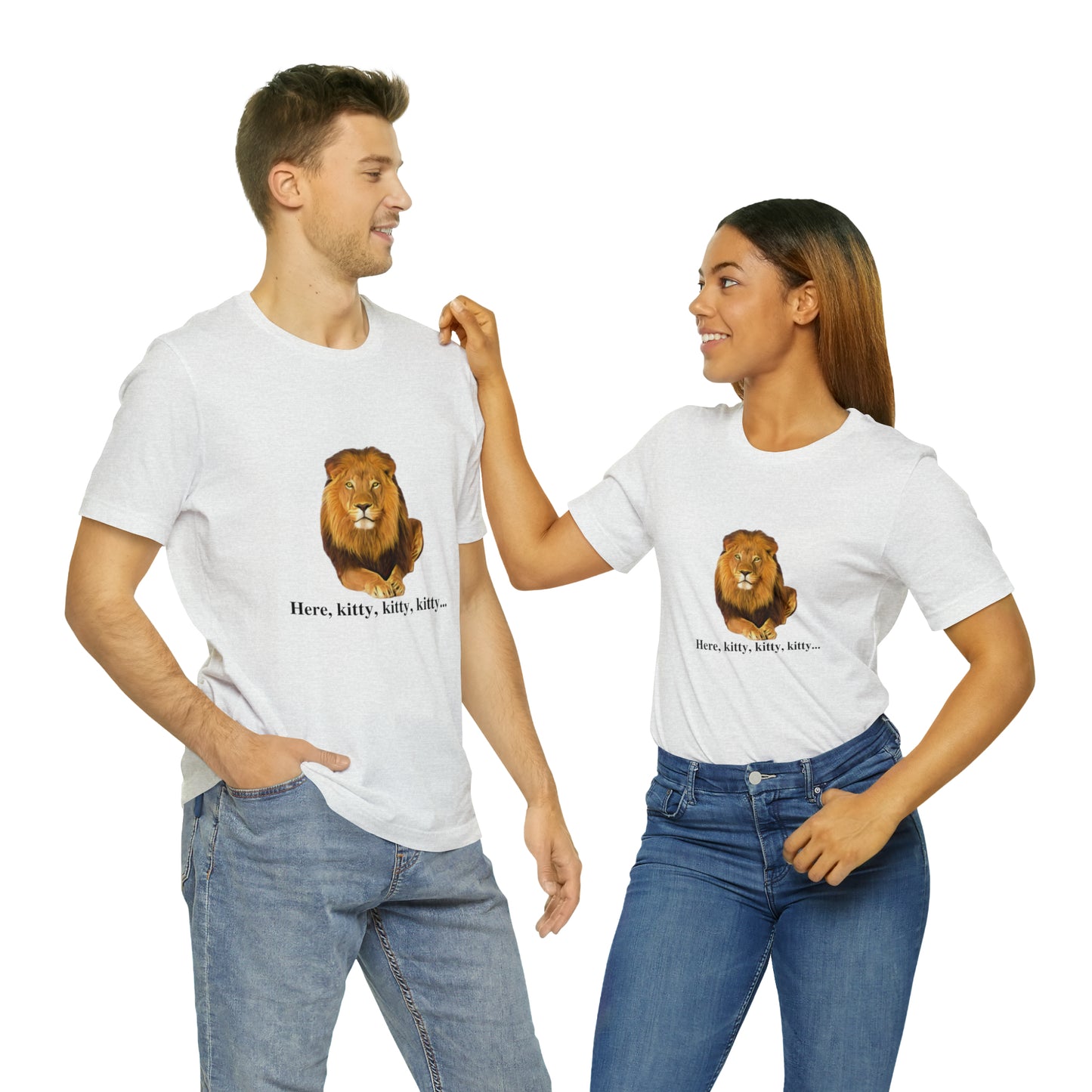 Unisex Lion Big Cats Short Sleeve Tee