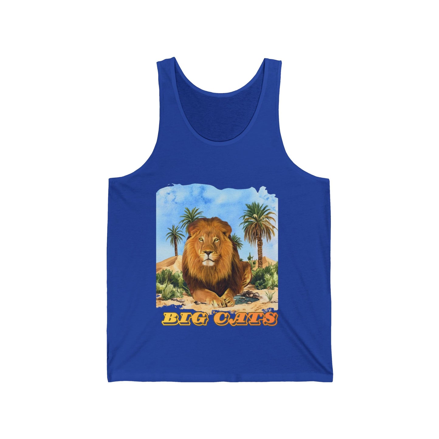 Men's Big Cats Lion Graphic Tank Top