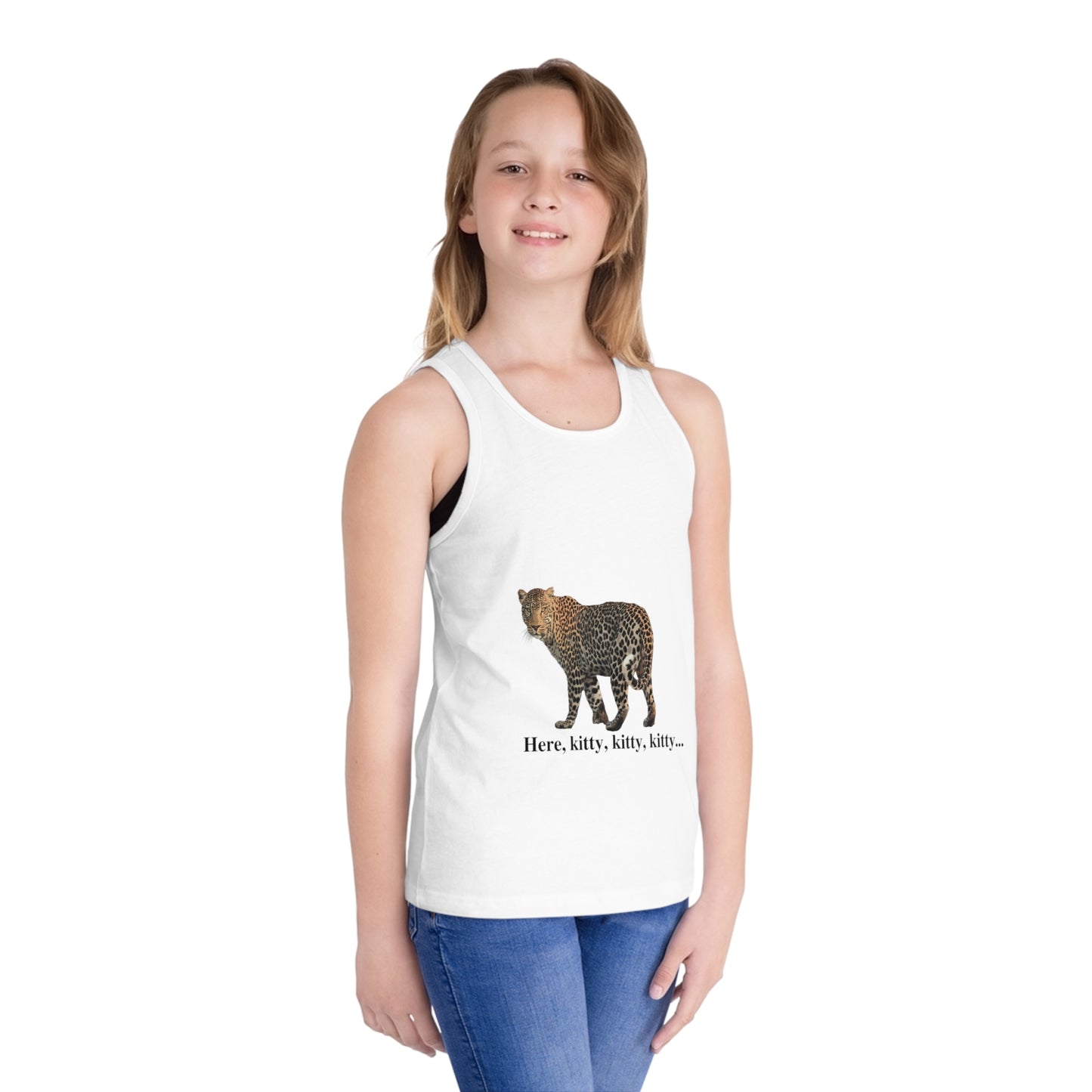 Kid's Leopard Jersey Tank Top