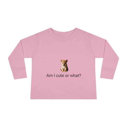 Toddler Little Cats Lion Cub Long Sleeve Tee