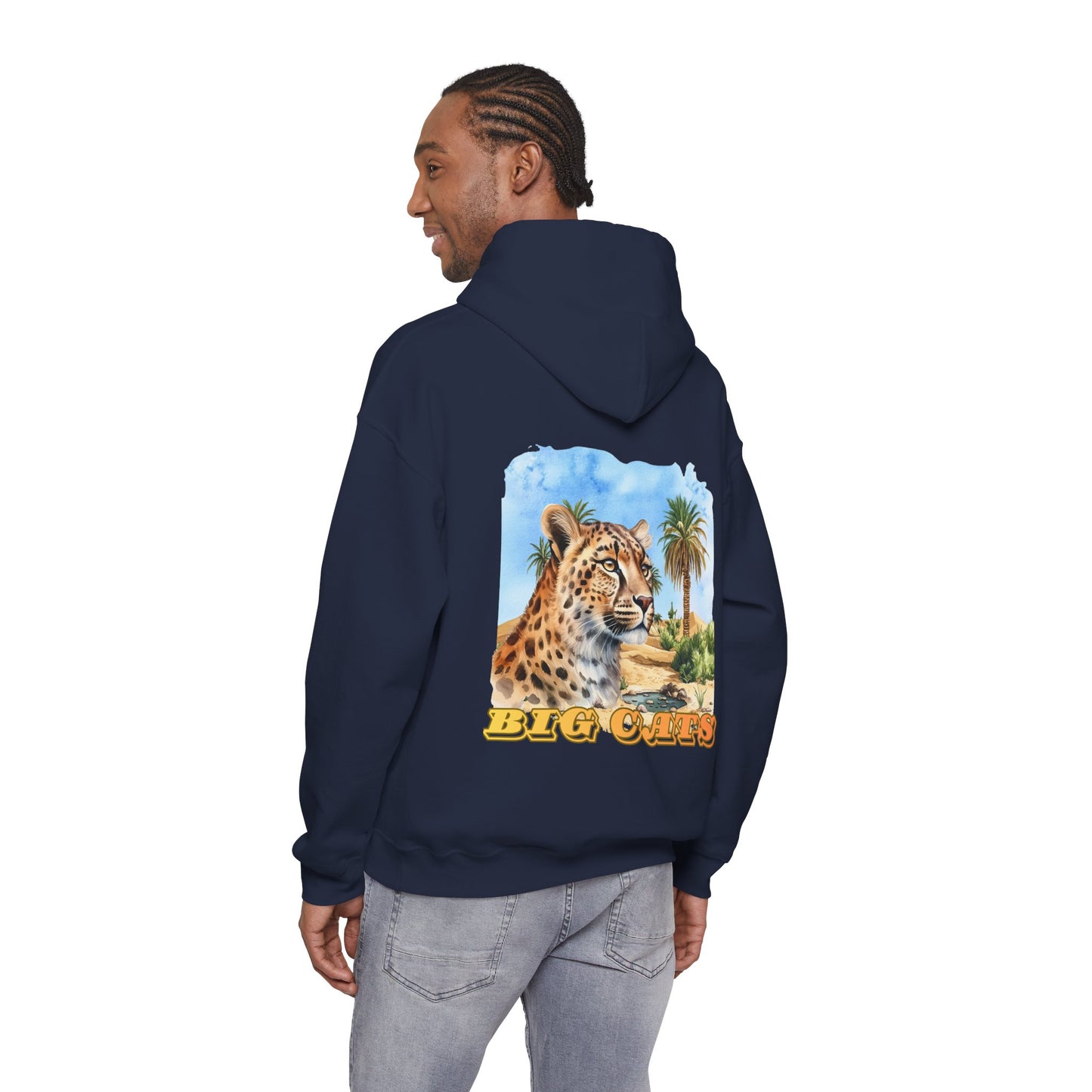 Men's Cheetah Big Cats Hooded Sweatshirt
