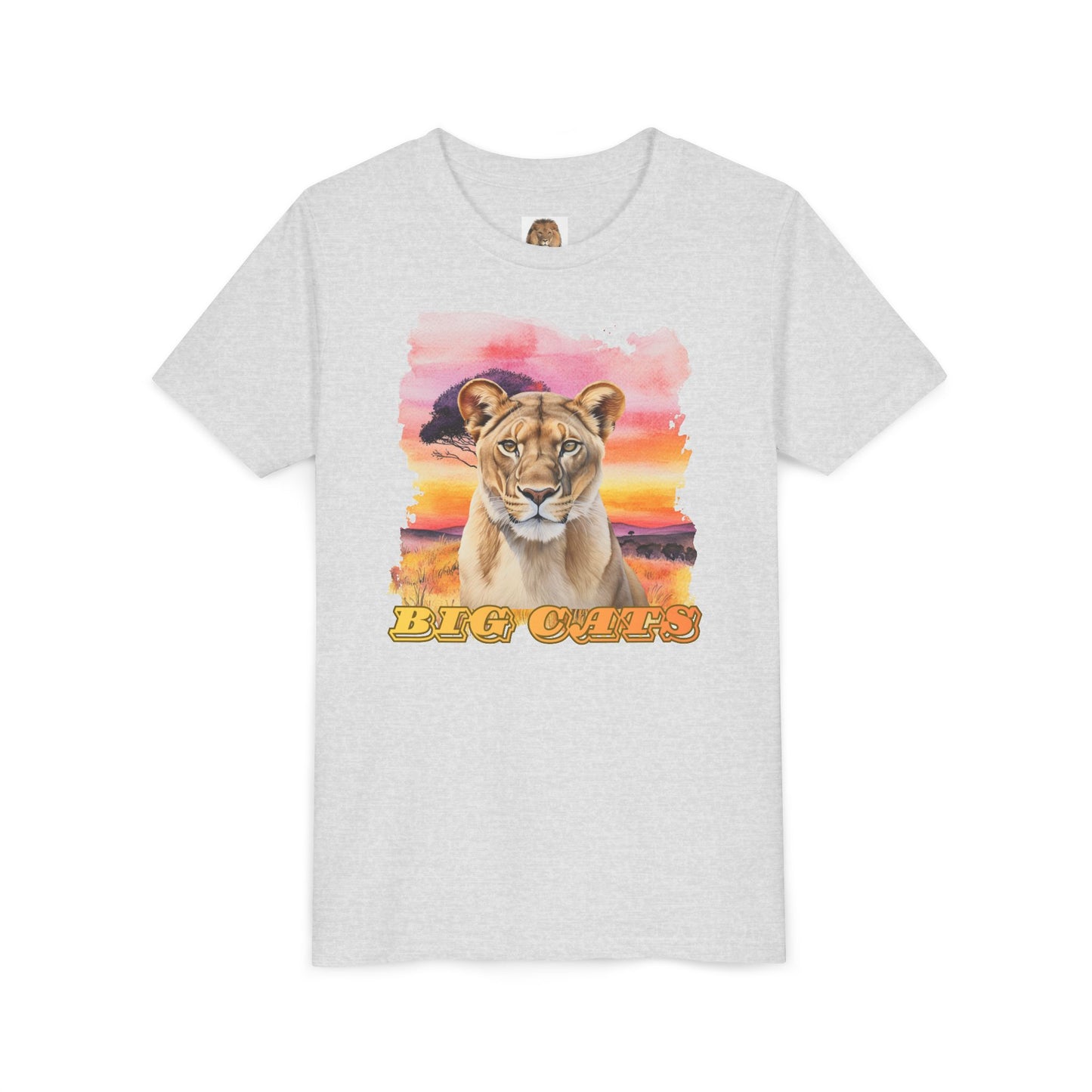 Girl's Lioness Big Cats Short Sleeve Tee
