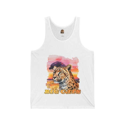 Women's Big Cats Cheetah Sunset Tank Top