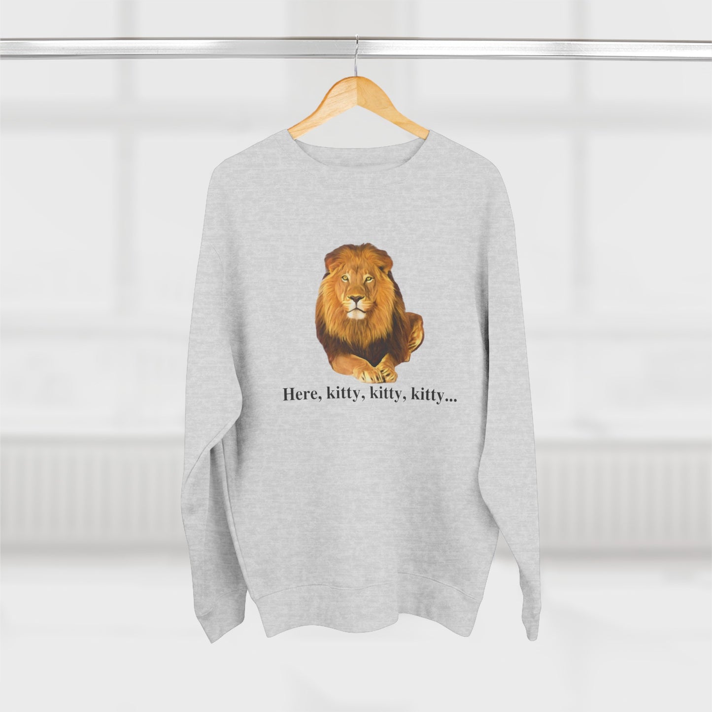 Unisex Premium Lion Big Cats Crewneck Sweatshirt