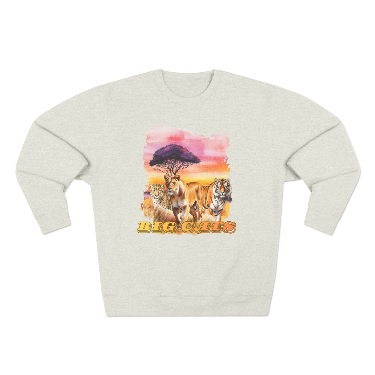 Women's Big Cats Trio Premium Crewneck Sweatshirt