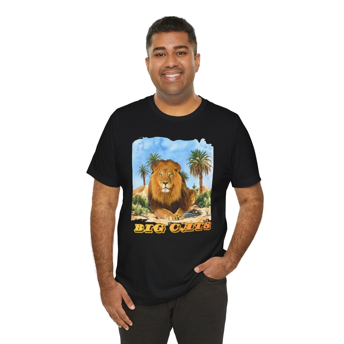 Men's Big Cats Lion Tee Shirt