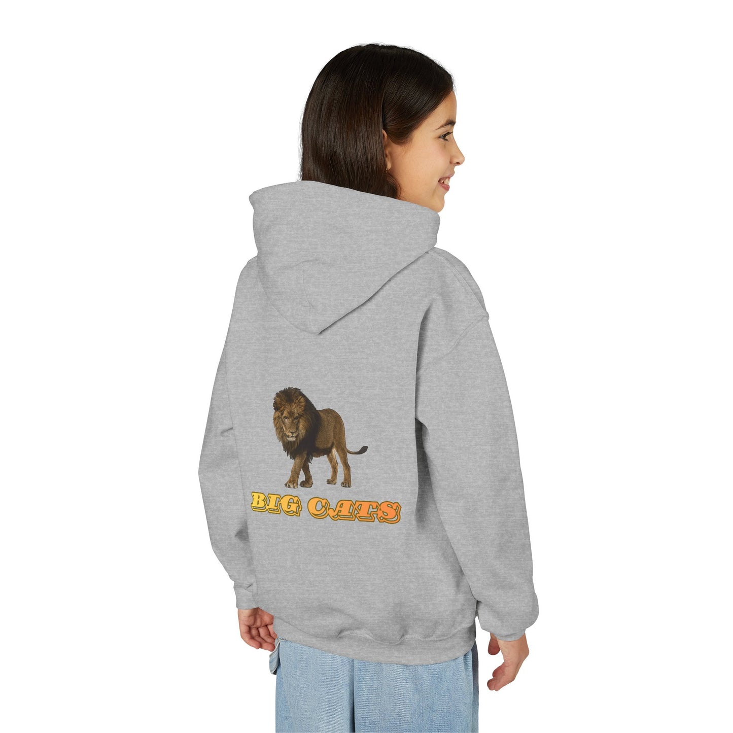 Youth Lion Big Cats Hooded Sweatshirt