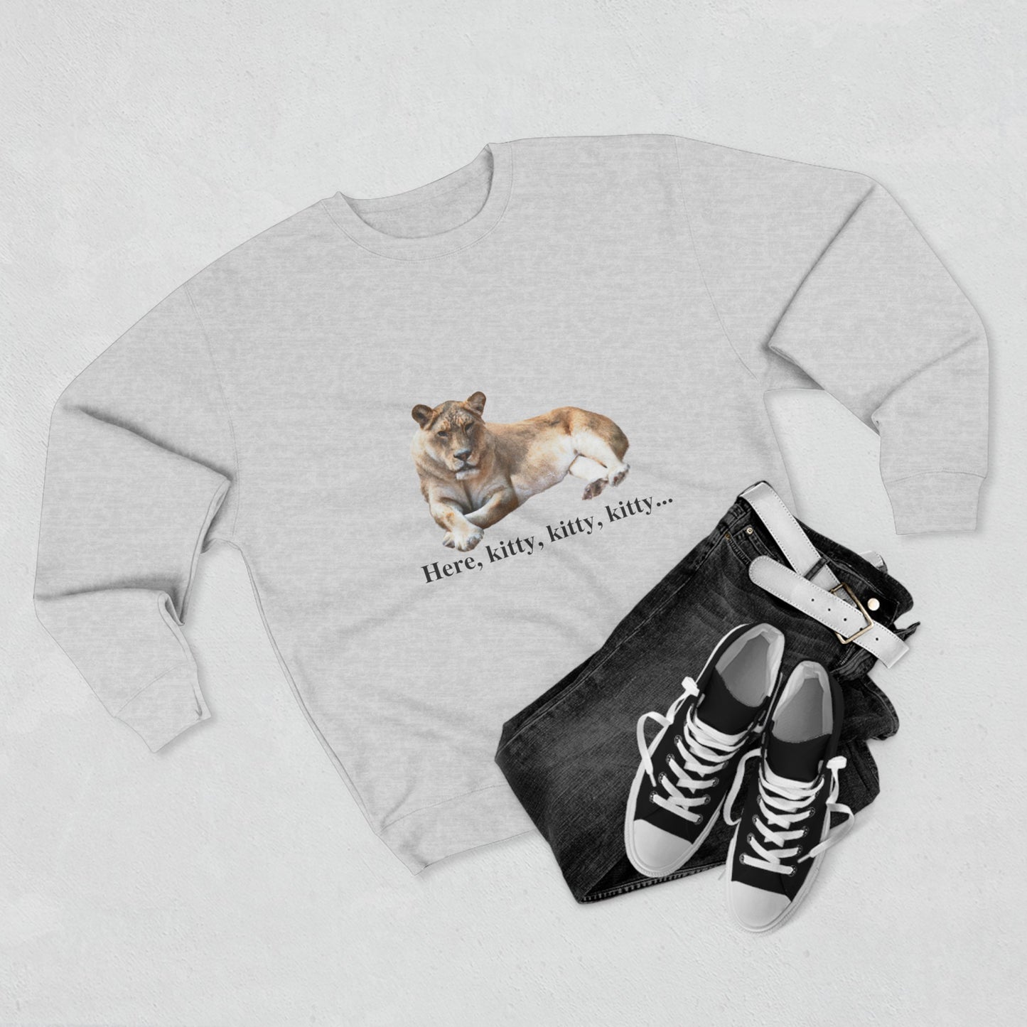 Unisex Premium Lioness Big Cats Crewneck Sweatshirt