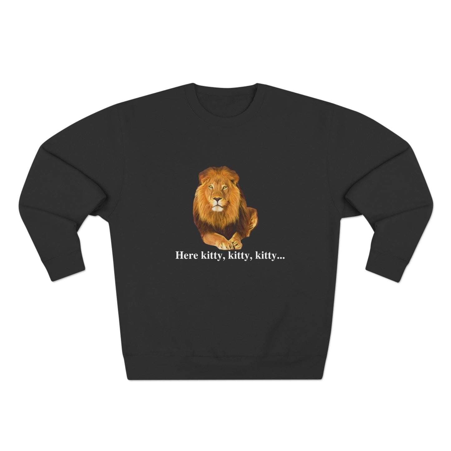 Unisex Premium Lion Big Cats Crewneck Sweatshirt