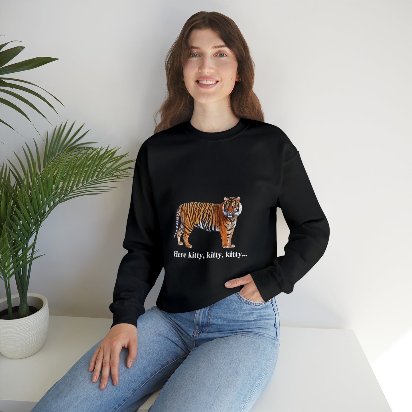 Unisex Tiger Big Cats Crewneck Sweatshirt