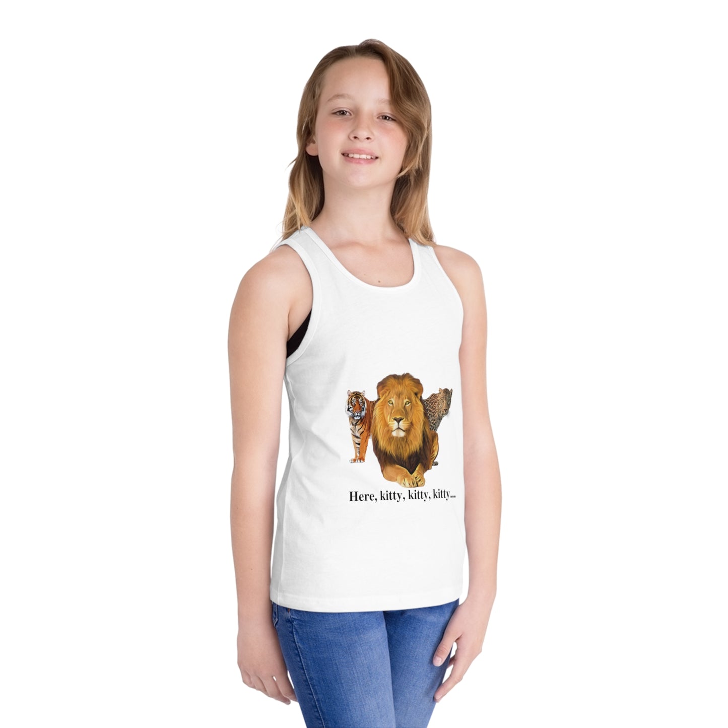 Kid's Big Cats Lion Jersey Tank Top