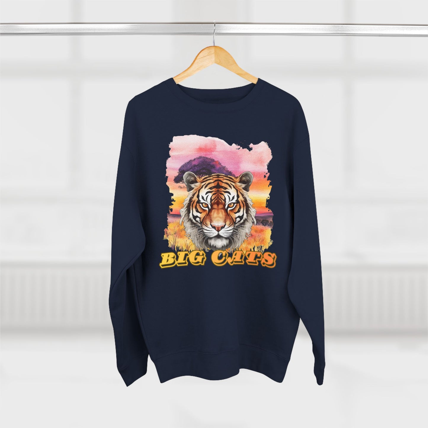 Women's Big Cats Tiger Premium Crewneck Sweatshirt