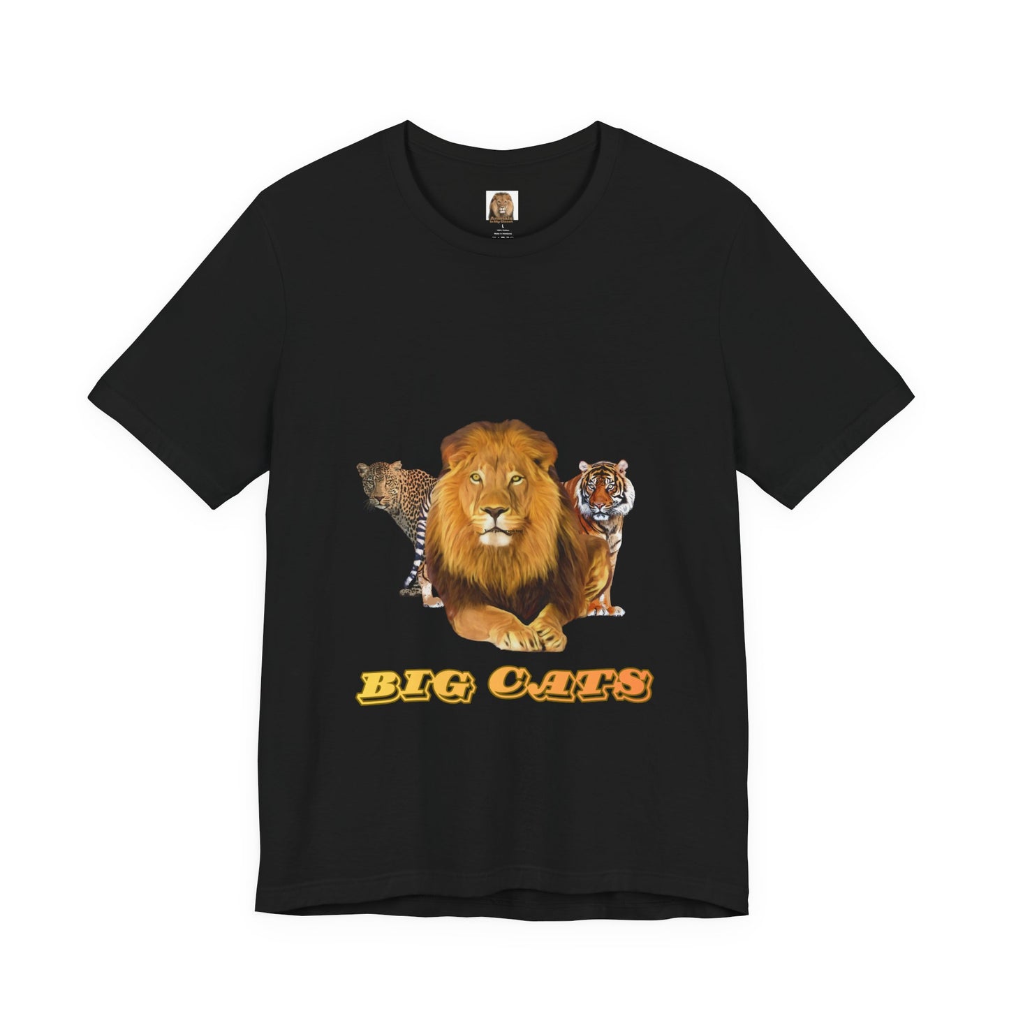 Unisex Big Cats Lion Short Sleeve Tee