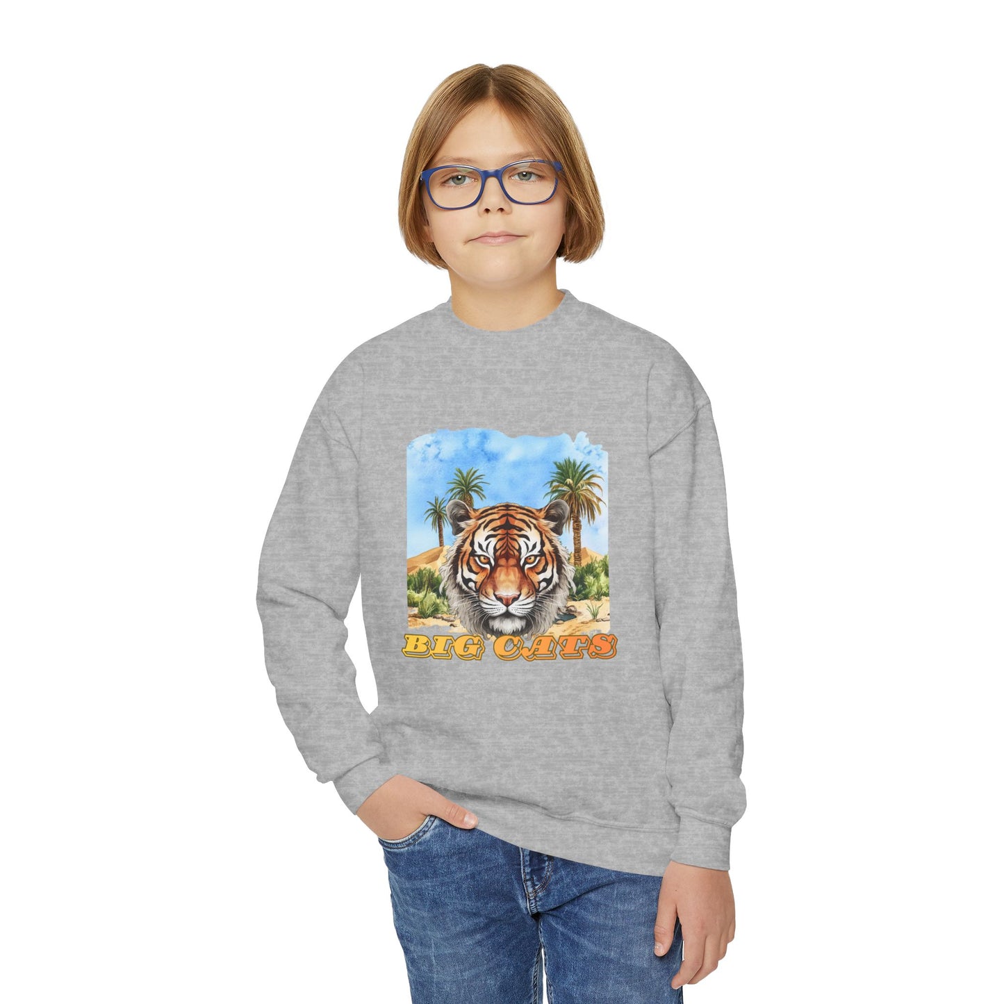 Boy's Big Cats Tiger Sweatshirt