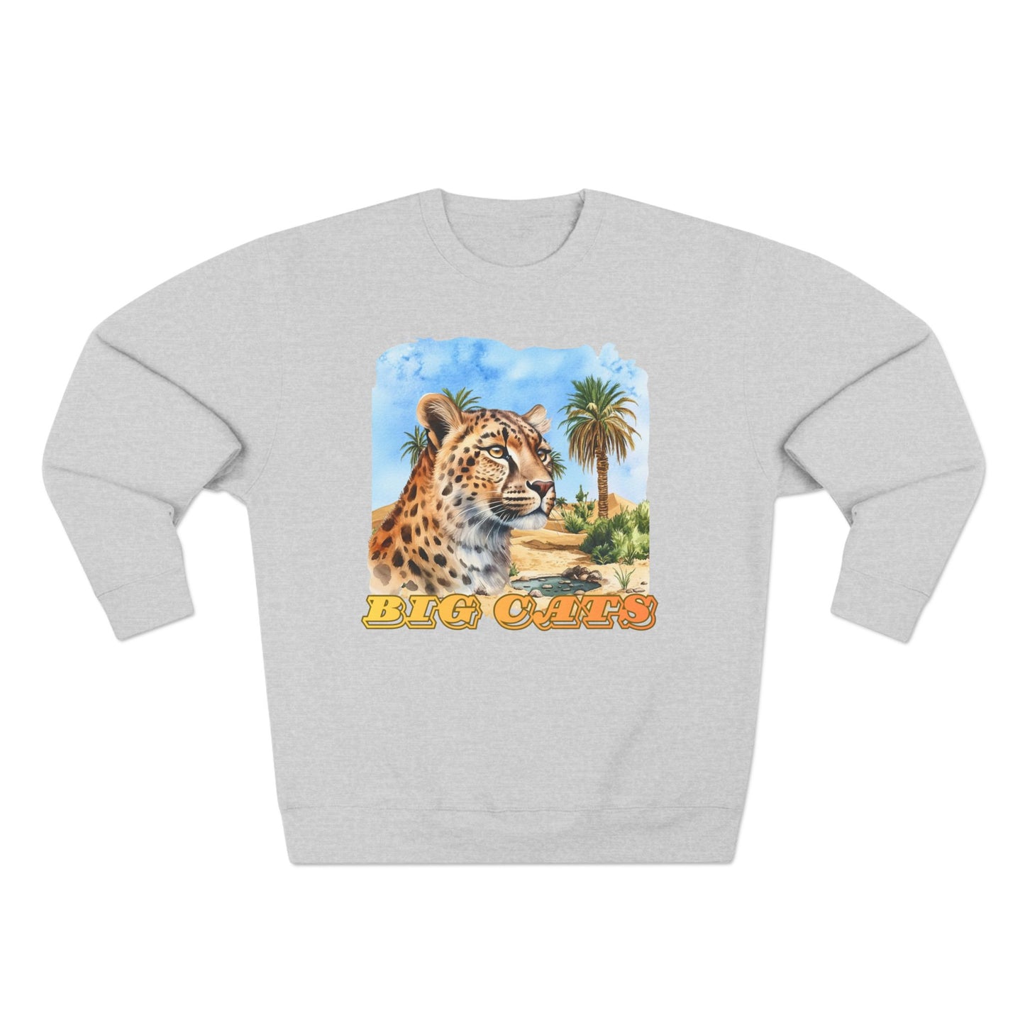 Men's Big Cats Cheetah Premium Crewneck Sweatshirt