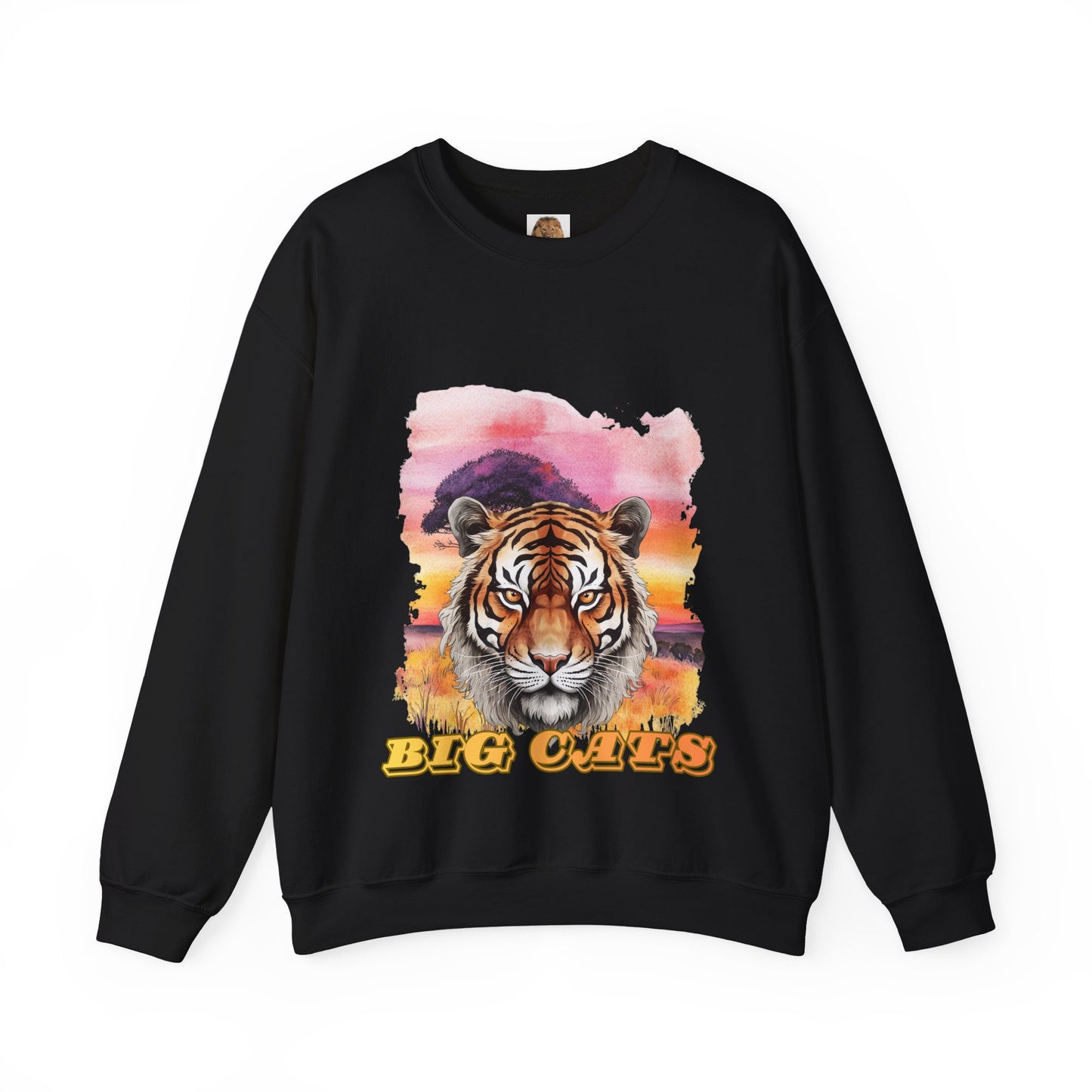 Women's Big Cats Tiger Crewneck Sweatshirt