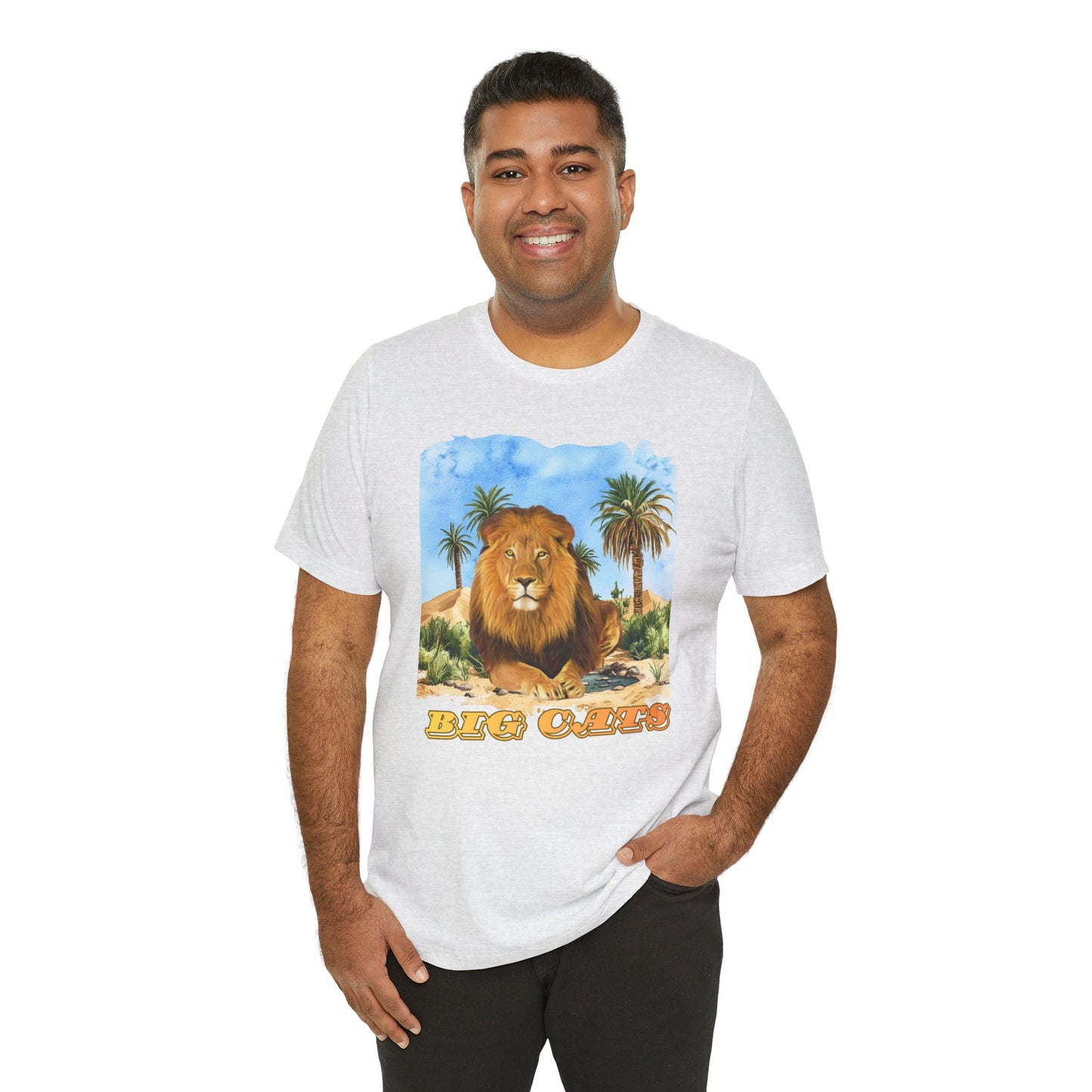 Men's Big Cats Lion Tee Shirt