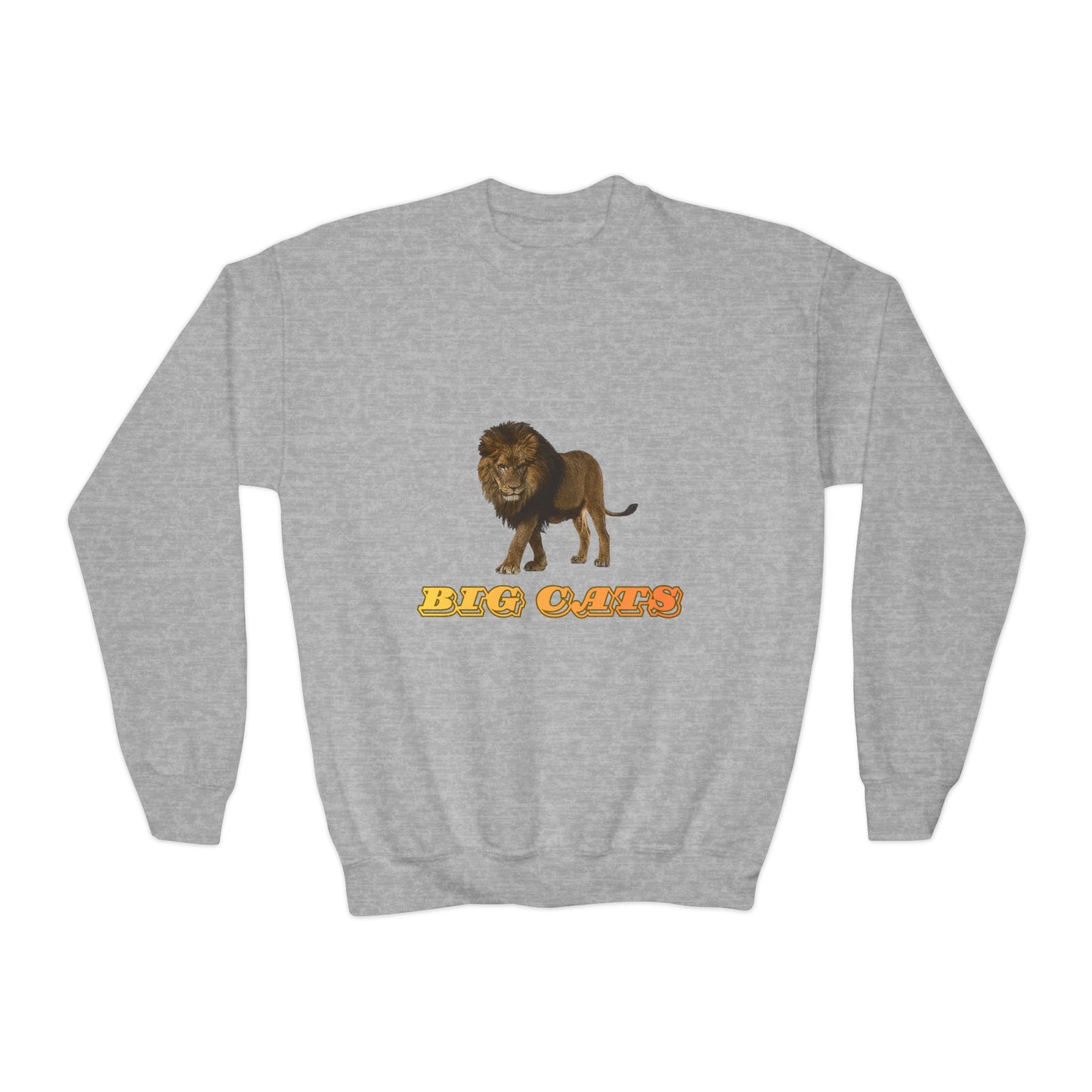 Youth Lion Big Cats Crewneck Sweatshirt