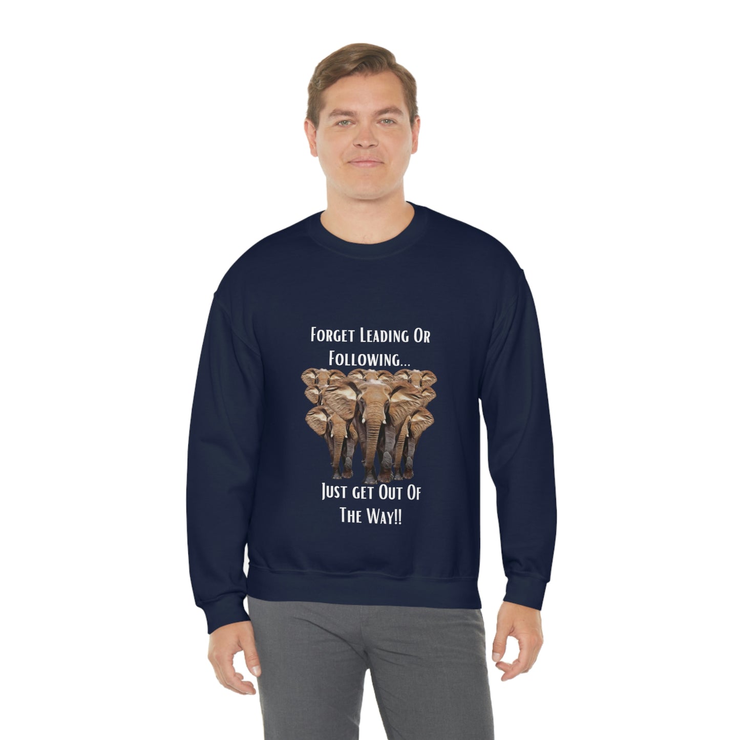 Unisex Elephant Crewneck Sweatshirt