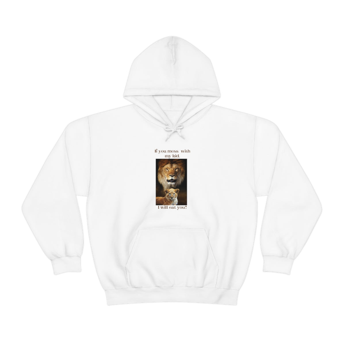 Men's Lion and Cub Hooded Sweatshirt