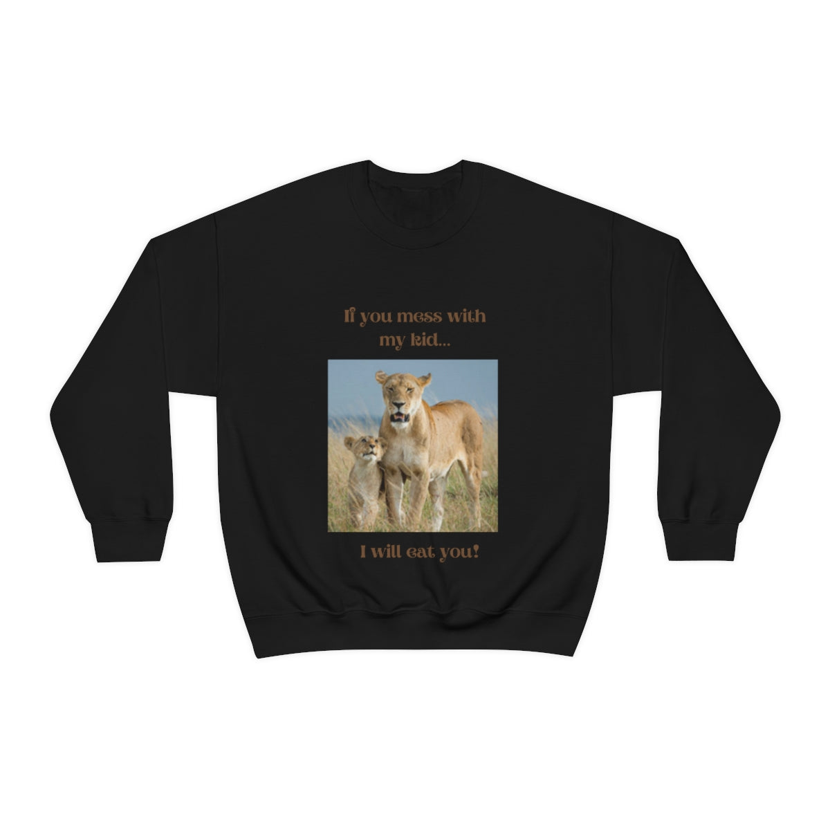 Women's Lioness and Cub Crewneck Sweatshirt