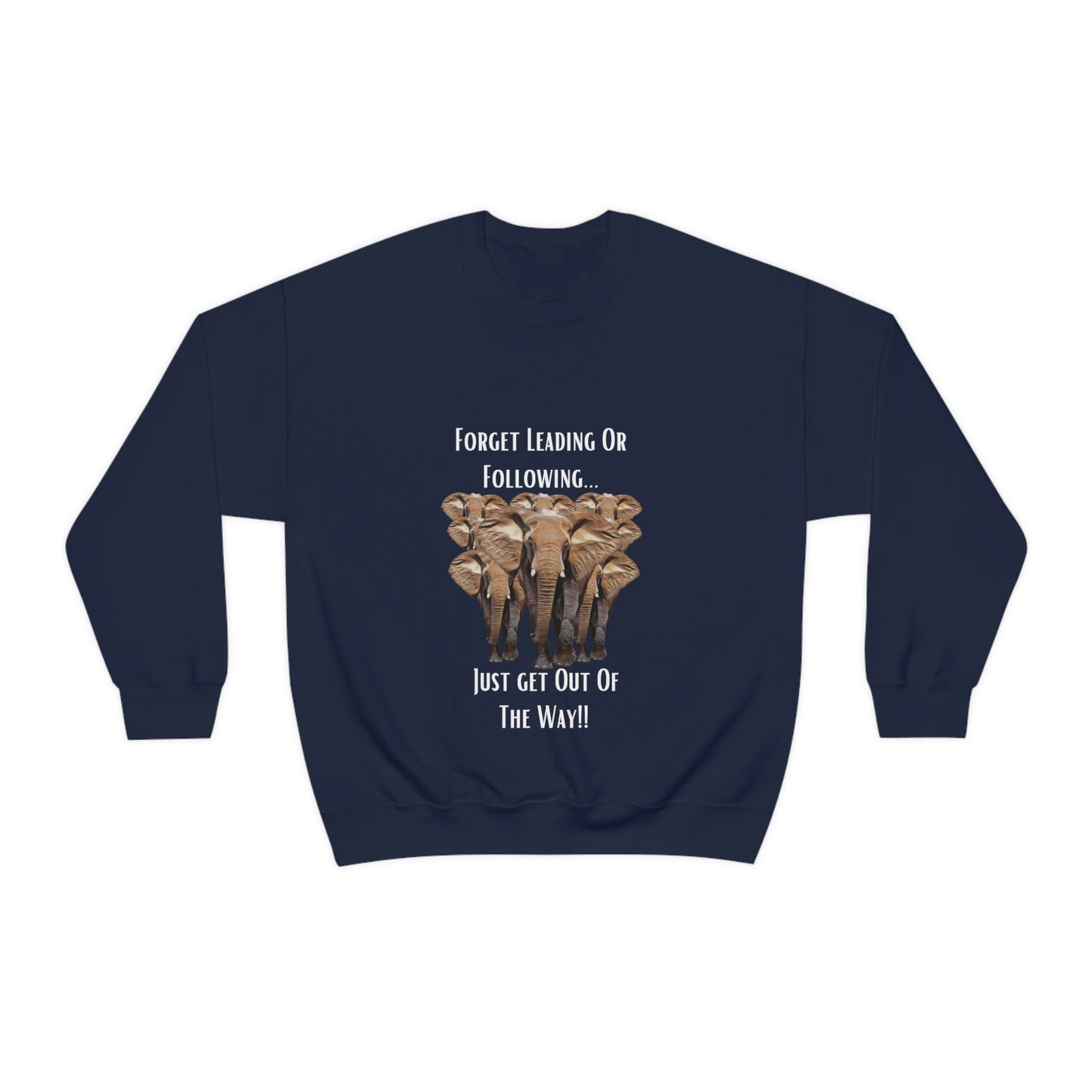 Unisex Elephant Crewneck Sweatshirt