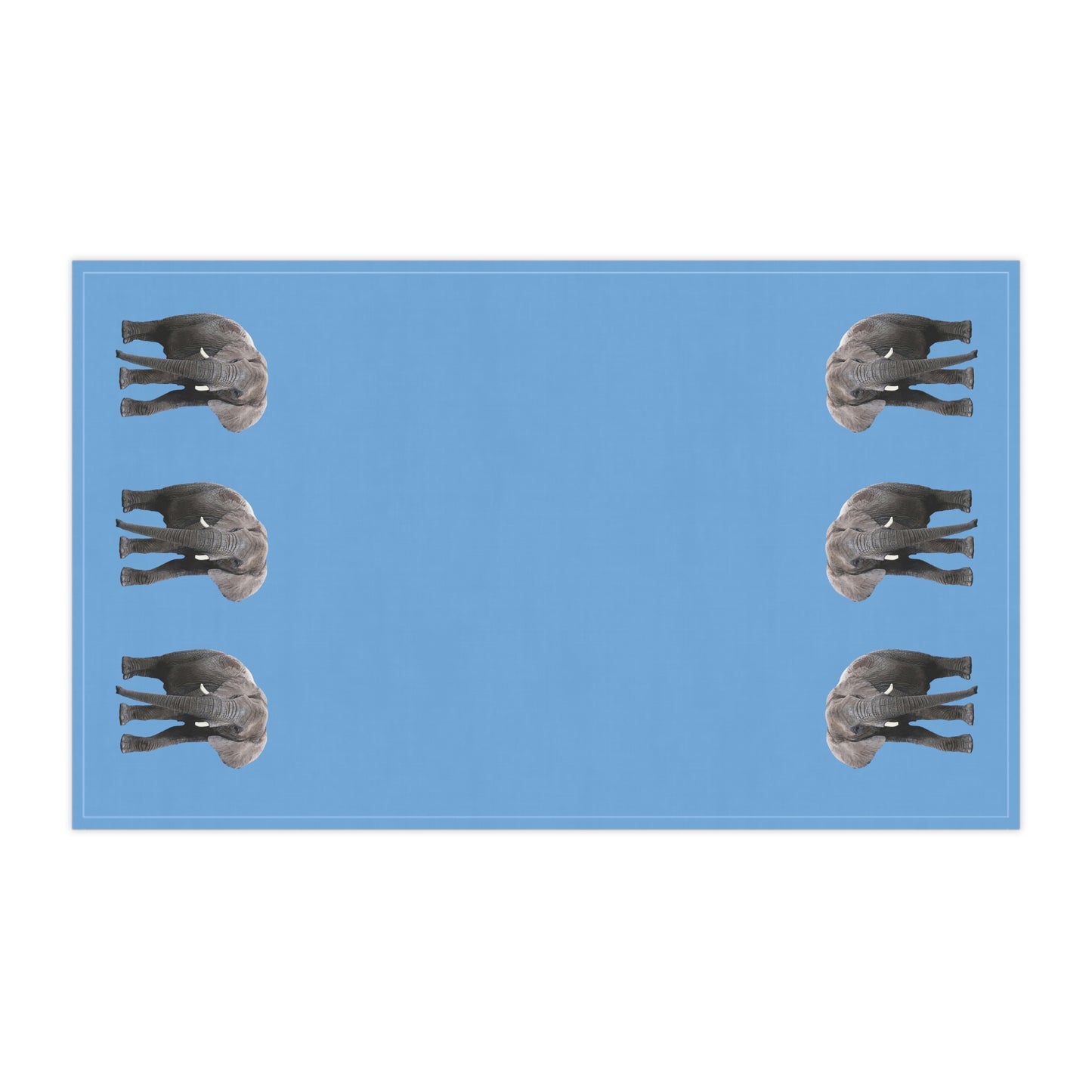 Elephant Kitchen Towel Blue