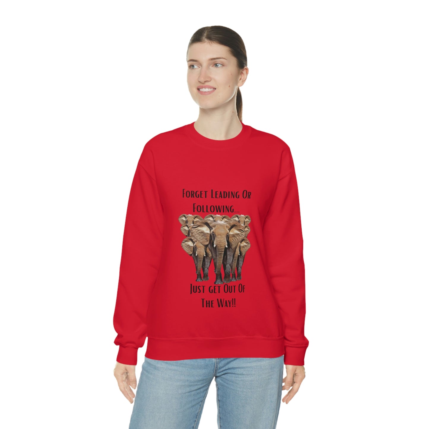 Unisex Elephant Crewneck Sweatshirt