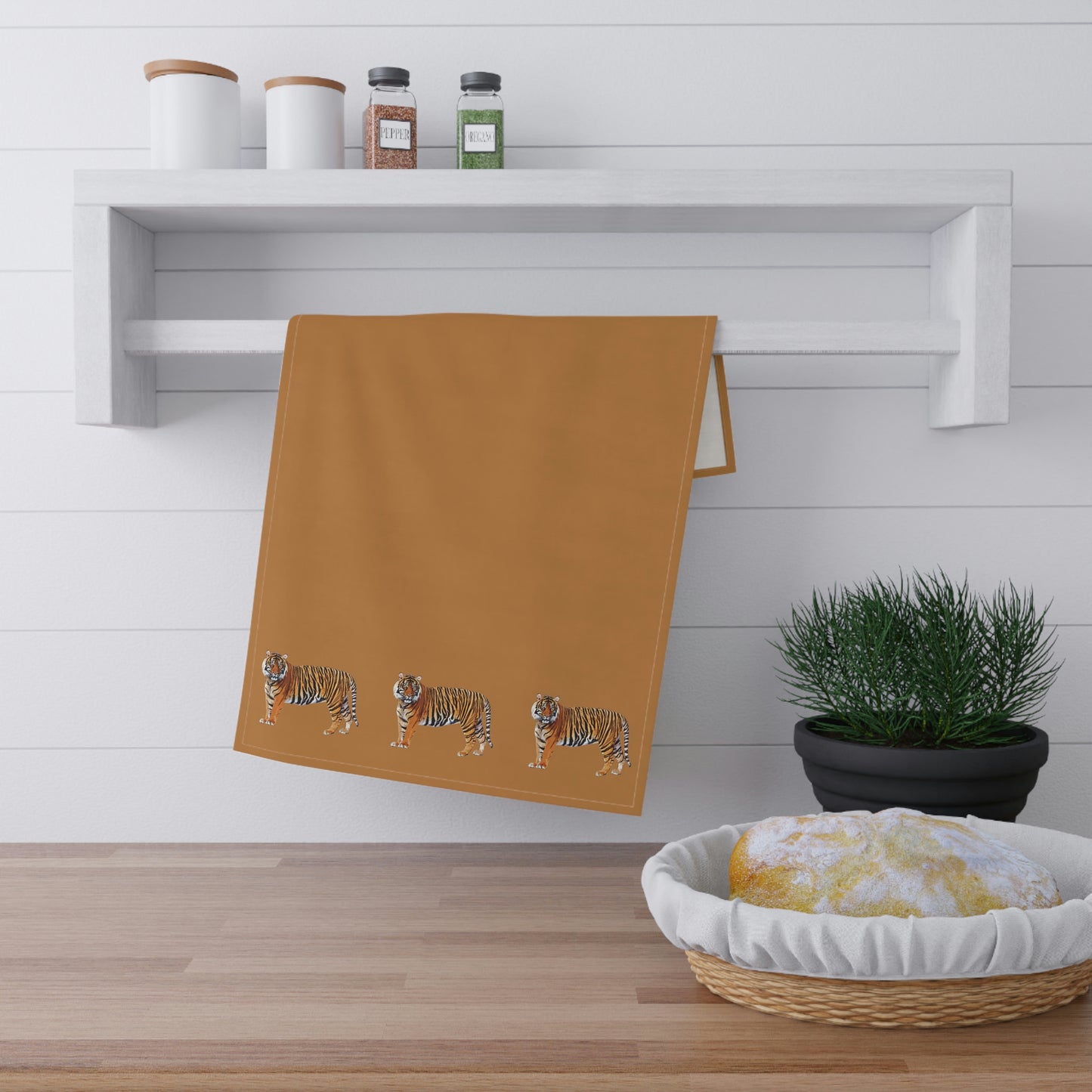 Tiger Kitchen Towel Light Brown