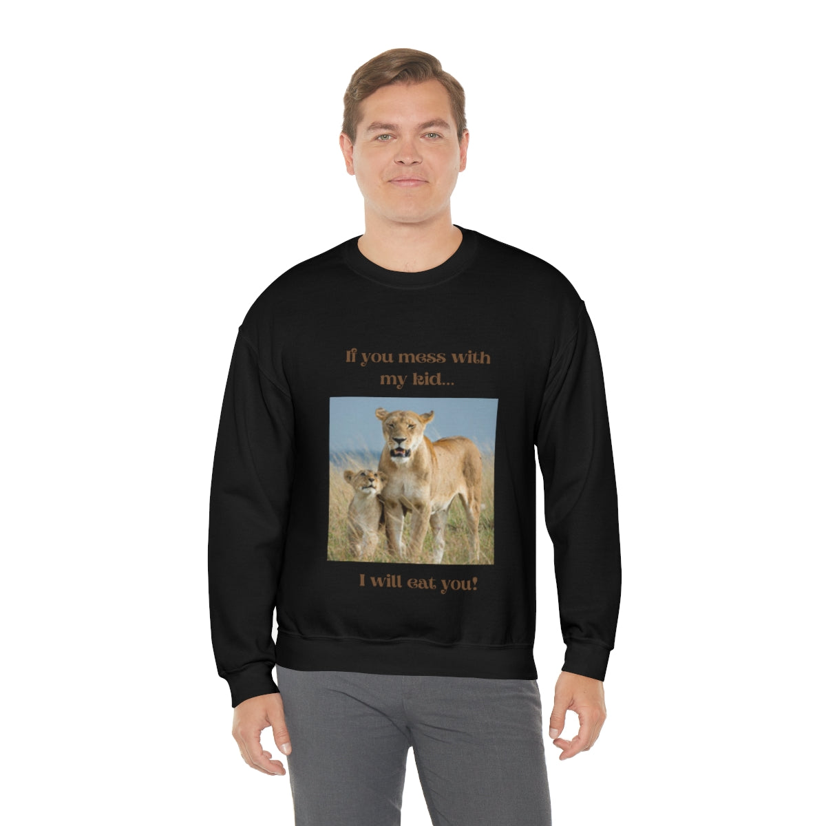 Women's Lioness and Cub Crewneck Sweatshirt