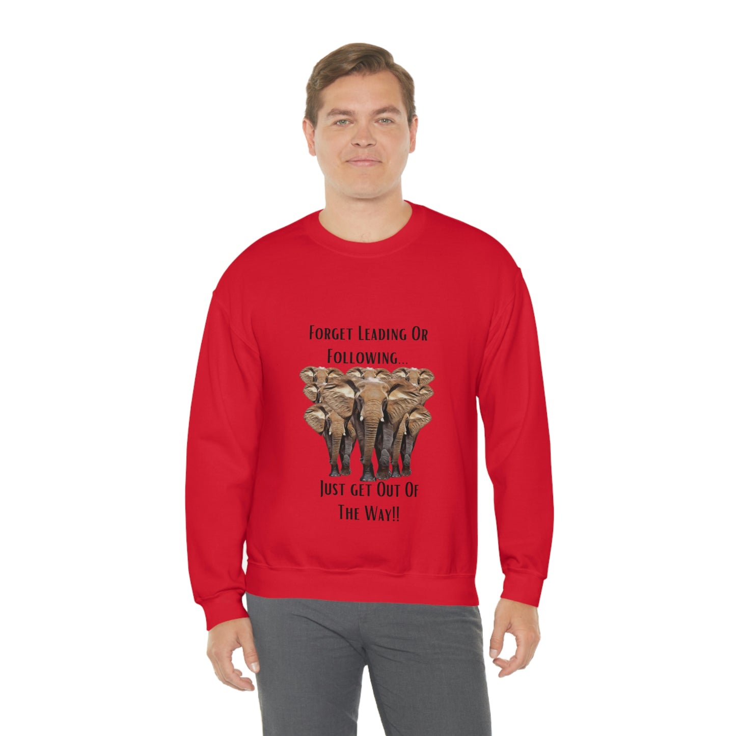 Unisex Elephant Crewneck Sweatshirt