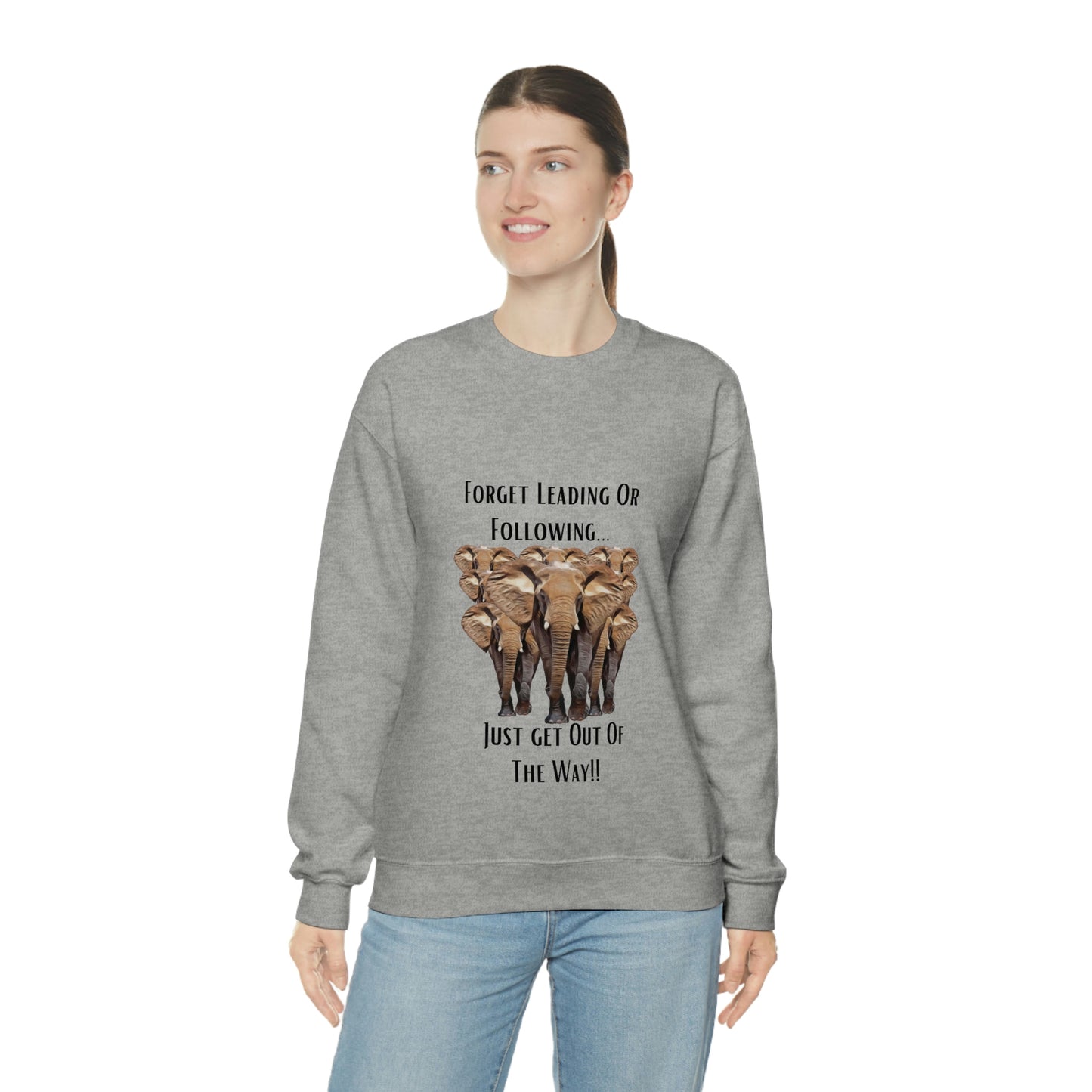 Unisex Elephant Crewneck Sweatshirt