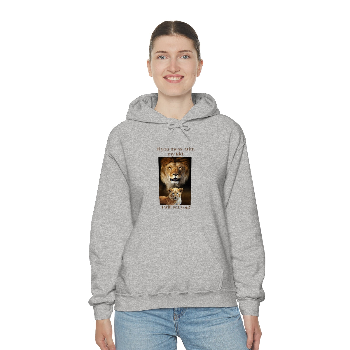 Men's Lion and Cub Hooded Sweatshirt