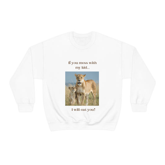 Women's Lioness and Cub Crewneck Sweatshirt