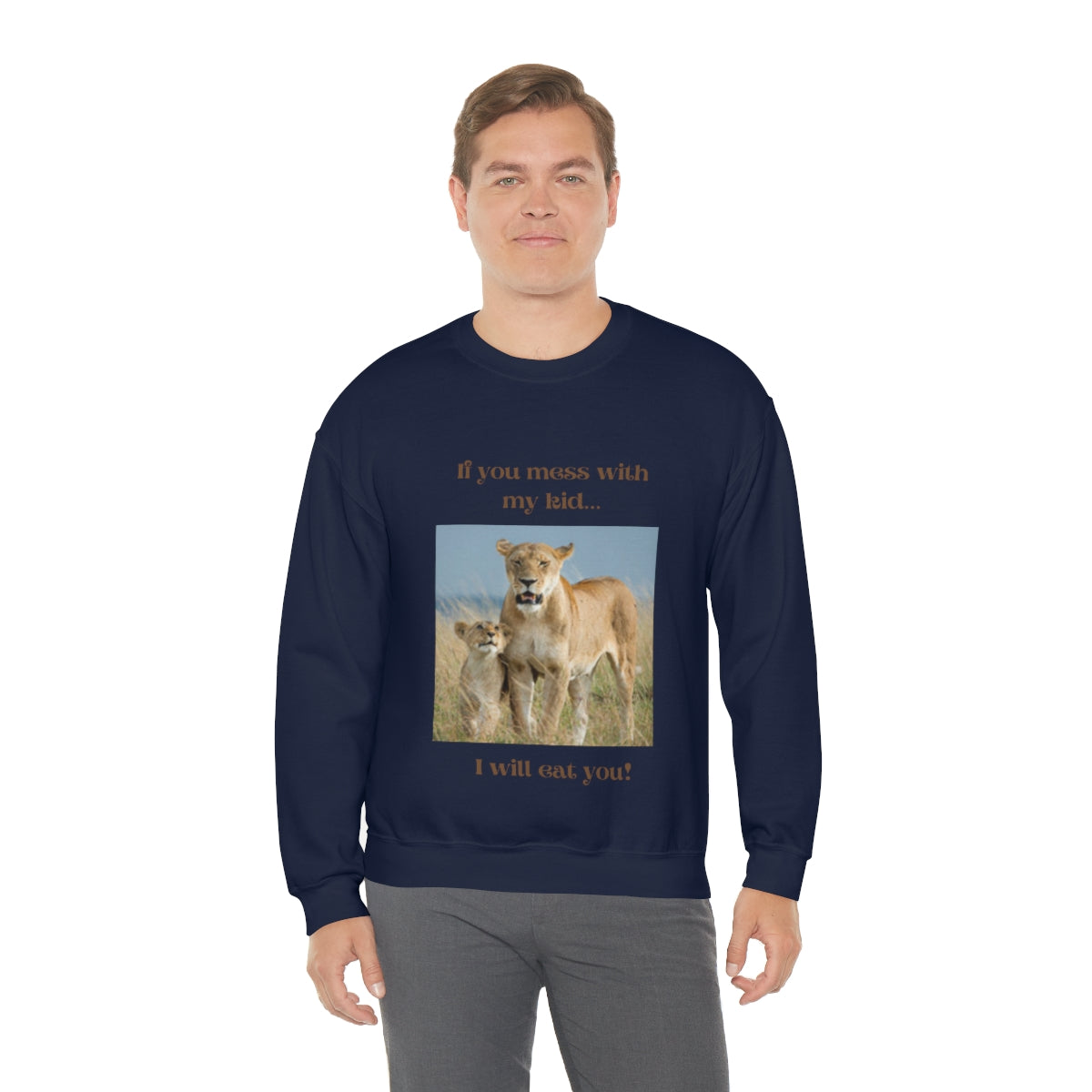 Women's Lioness and Cub Crewneck Sweatshirt