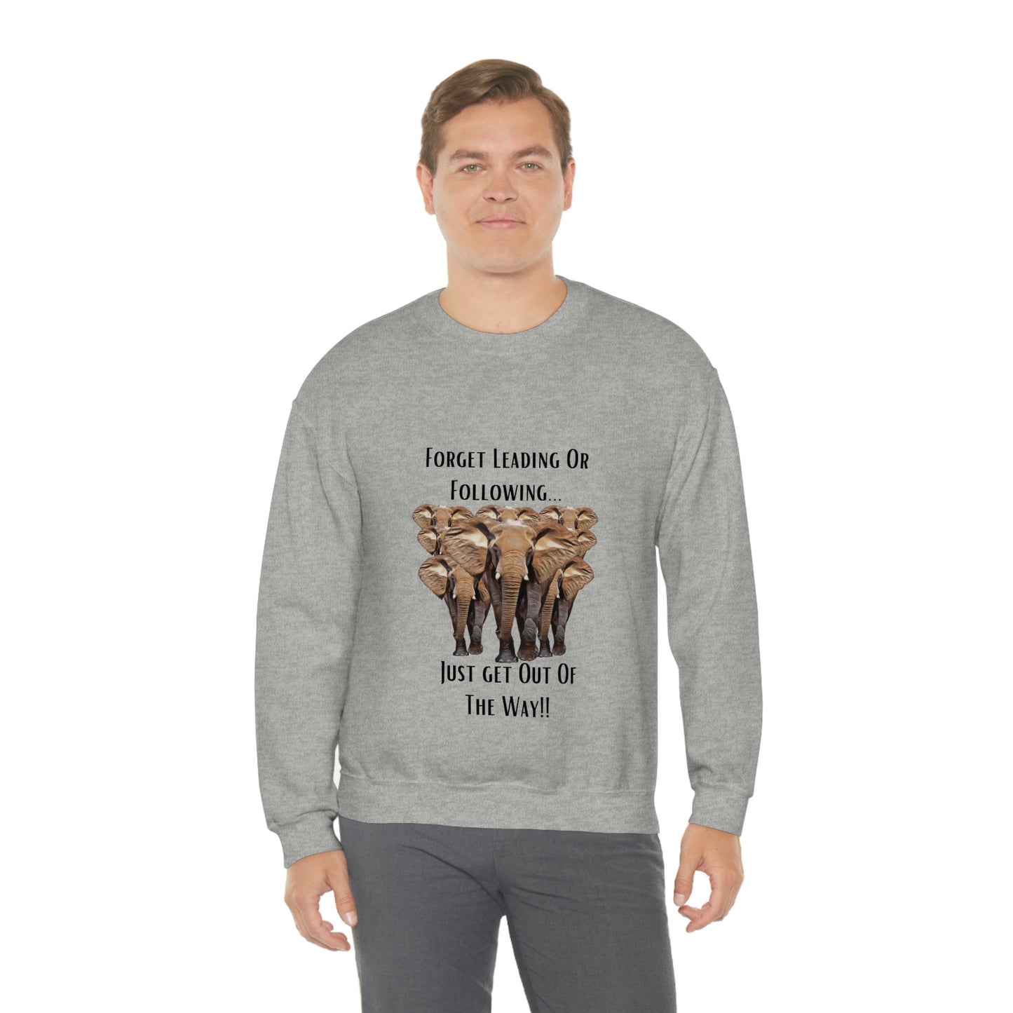 Unisex Elephant Crewneck Sweatshirt