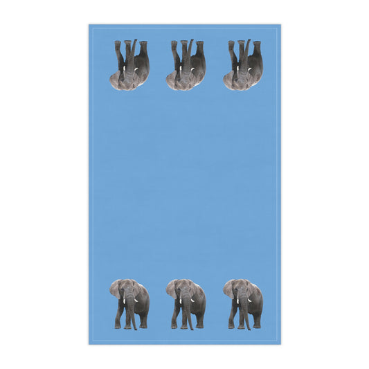 Elephant Kitchen Towel Blue